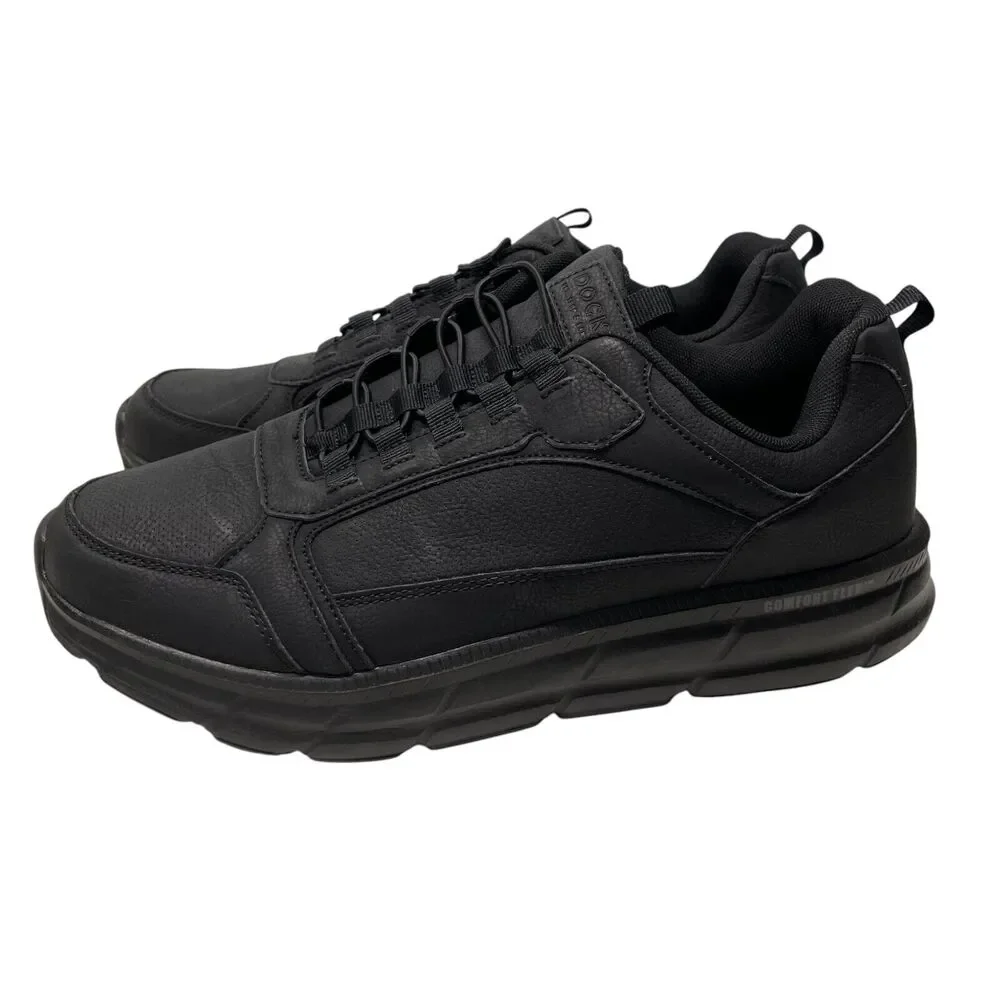 Dockers Comfortflex Men's Step In Black Sneakers Work Shoes US 12M
